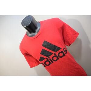 Adidas Amplifier Tee Shirt Red Cotton Short Sleeve Mens Size XL